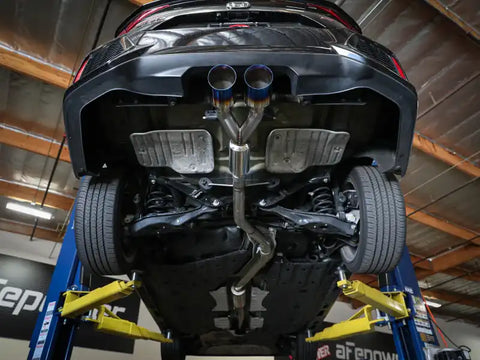aFe 49-36619-B Takeda 2.5in 304SS Cat-Back Exhaust System w/ Black Tips 17-20 Honda Civic Si Sedan I4 1.5L