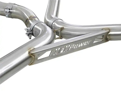 aFe 49-36342-B MACH Force-Xp 3.5in. 304 SS C/B Exhaust w/o Muffler 15-18 BMW X5 M V8-4.4L (tt) - Black Tip