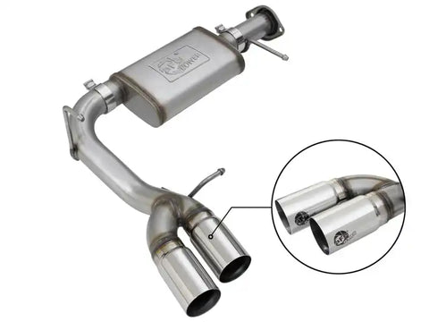 aFe 49-44061-P Rebel Series CB 3in Middle Side Exit SS Exht w/Polish Tips 15-17 Chevy Colorado / GMC Canyon