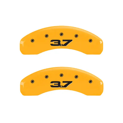 MGP 4 Caliper Covers Engraved Front 2015/Mustang Engraved Rear 2015/Bar & Pony Black fnsh silver ch