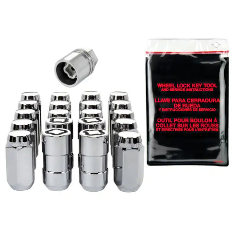 McGard 5 Lug Hex Install Kit w/Locks (Cone Seat Nut) 9/16-18 / 7/8 1.75in. Length - Chrome