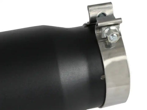 aFe 49T40501-B12 Power Diesel Exhaust Tip Black- 4 in x 5 out 12 Long Bolt On (Right)