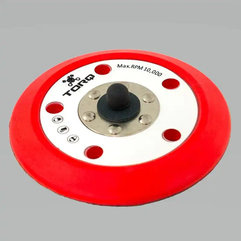 Chemical Guys TORQ R5 Dual-Action Red Backing Plate w/Hyper Flex Technology - 5in - Case of 12