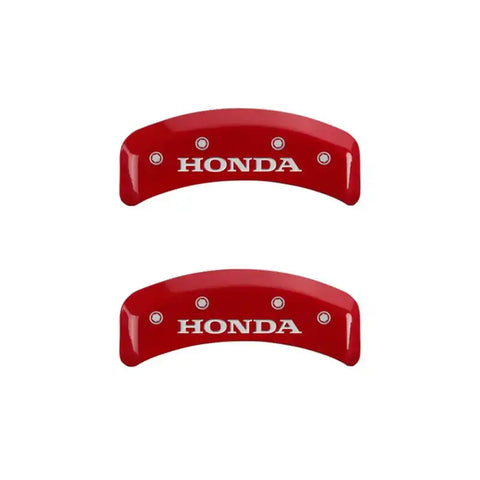 MGP 4 Caliper Covers Engraved Front & Rear Honda Yellow finish black ch