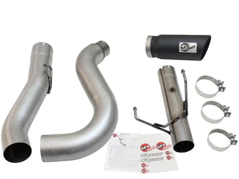 aFe 49-02051-1B MACHForce XP Exhaust Large Bore 5in DPF-Back Alu. 13-15 Dodge Trucks L6-6.7L (td) *Black Tip