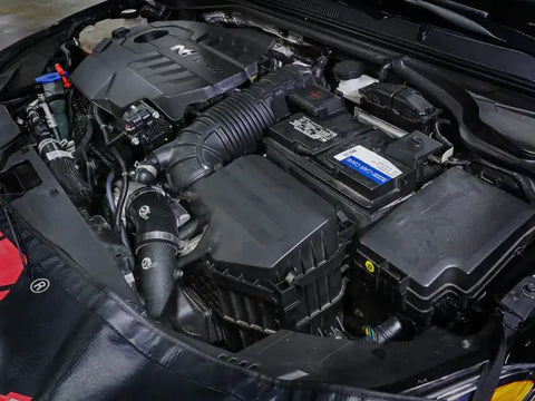 aFe 46-20644-B 19-22 Hyundai Veloster N L4 2.0L (t) BladeRunner Aluminum Hot & Cold Charge Pipe Kit - Black