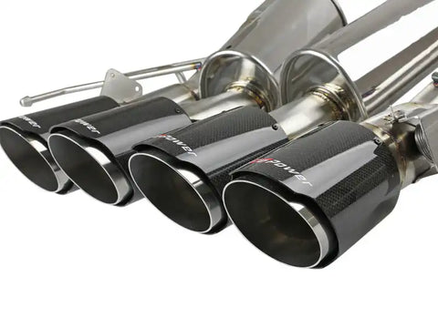 aFe 49-34056-1C MACH Force-Xp Axle-Back Exhaust System w/ Carbon Fiber Tips Chevrolet Corvette (C7) 14-19 6.2L