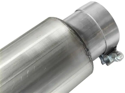 aFe 49-43054-B MACHForce XP 5in DPF-Back Stainless Steel Exh Sys, Black tip,Ford Diesel Trucks 08-10 V8-6.4L