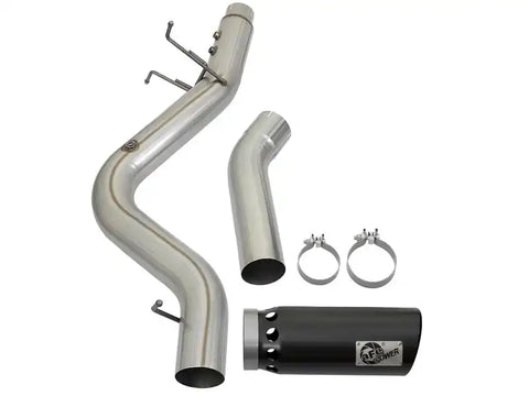 aFe 49-44085-B LARGE BORE HD 4in 409-SS DPF-Back Exhaust w/Black Tip 2017 GM Duramax V8-6.6L (td) L5P