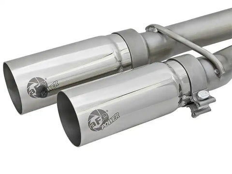aFe 49-46126-P POWER Rebel Series 2-1/2in 409 SS Cat Back Exhaust w/ Polished Tips 16-17 Nissan Titan V8 5.6L