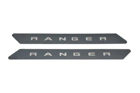 Putco 95144BPFD - Cargo Door Sill Protector Black Platinum 2 pc. w/Ranger Logo