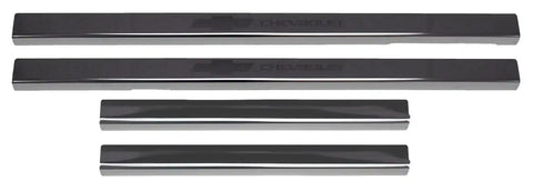 Putco 95183BPGM-1 - Cargo Door Sill Protector Set Black Platinum 4 pc. w/GMC Logo