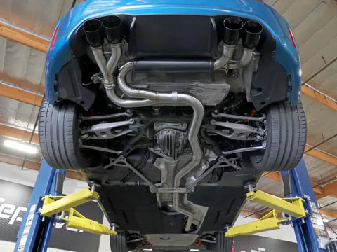 aFe 49-36330-1P 16-18 BMW M2 L6-3.0L MACH Force-Xp 3in to 2.5in 304 SS Cat-Back Exhaust System-Quad Polish Tips