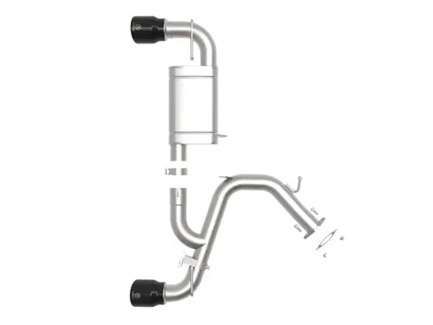 aFe 49-37029-B 21-22 Hyundai Veloster N L4-2.0L Takeda 3in 304 SS Axle-Back Exhaust System w/ Black Tip