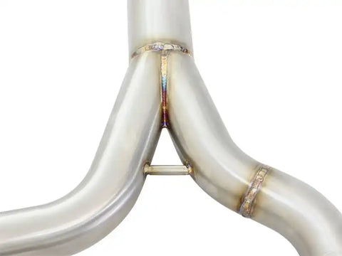 aFe 49-36326-B MACHForce XP SS-304 Black Tip 2.5in Dia Cat Back Exhaust 12-14 BMW 335i (F30) 3.0L (t)