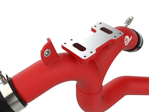aFe 46-20508-R BladeRunner 3in Aluminum Hot Charge Pipe Red