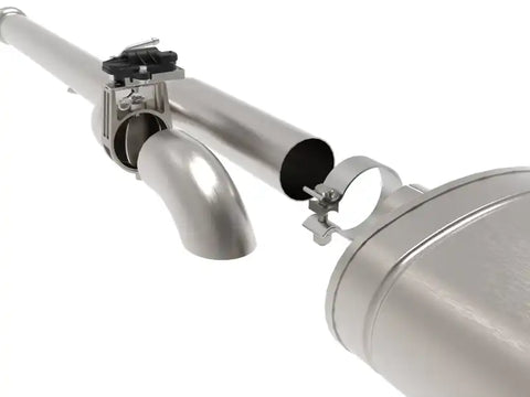 aFe 49-34132-P Gemini XV 3in 304SS CB Exhaust w/ Cutout 14-19 GM Trucks 4.3/5.3L Pol Tips - CrewCab/Extended