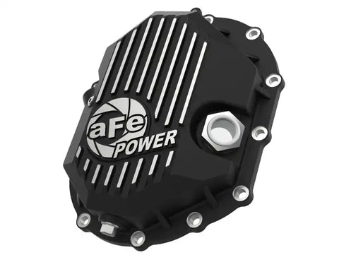 aFe 46-71050B Power 11-18 GM 2500-3500 AAM 9.25 Axle Front Differential Cover Black Machined Street Series