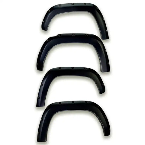 EGR 16+ Nissan Titan XD Bolt-On Look Color Match Fender Flares - Set Black Metallic