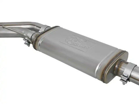 aFe 49-43078-P Rebel Series 3in. to 2.5in. 409 SS C/B Exhaust 11-14 Ford F-150 V6-3.5L (tt) - Polished Tip