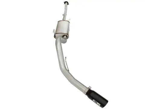 aFe 49-43073-B MACHForce XP Exhaust 3in-3.5in SS Single Side Exit CB w/ Black Tips 15 Ford F150 V8 5.0L CC/SB