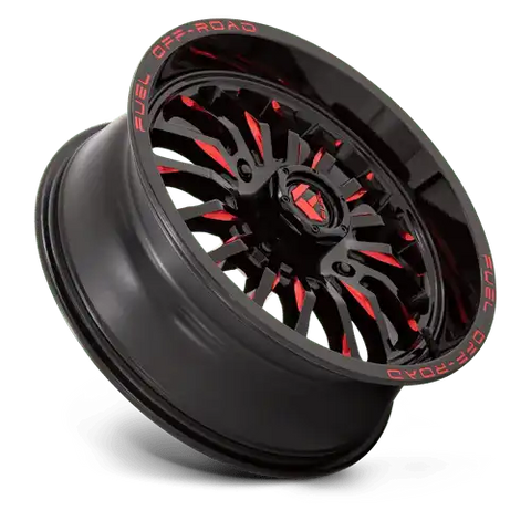 D822 18X7 4X156 G-BLK MILL-RED 13MM