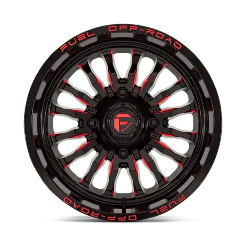 D822 18X7 4X137 G-BLK MILL-RED 13MM