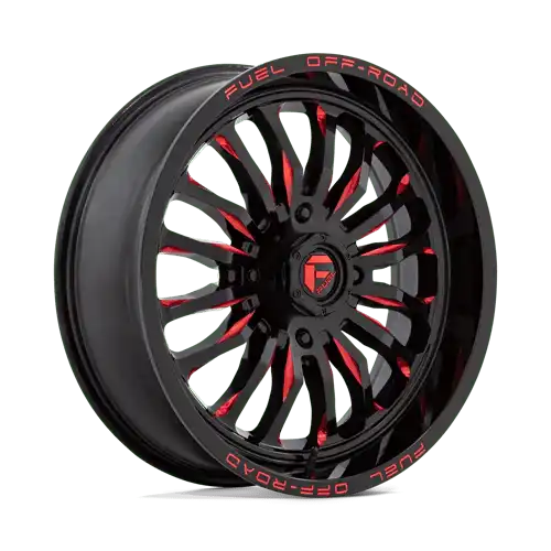 D822 20X7 4X156 G-BLK MILL-RED 13MM
