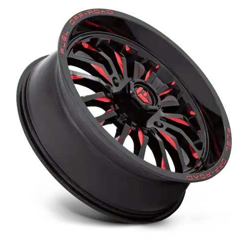 D822 20X7 4X137 G-BLK MILL-RED 13MM