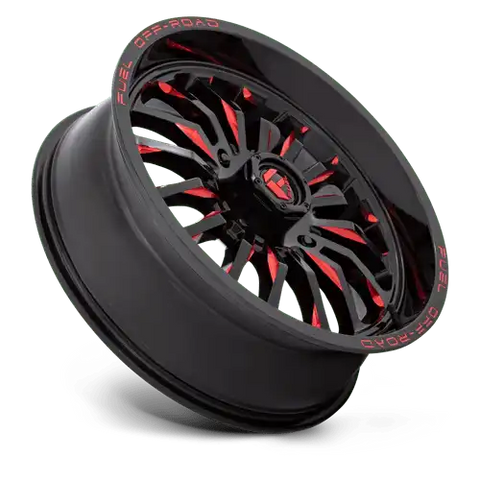 D822 20X7 4X137 G-BLK MILL-RED 13MM