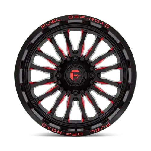 D822 20X7 4X137 G-BLK MILL-RED 13MM