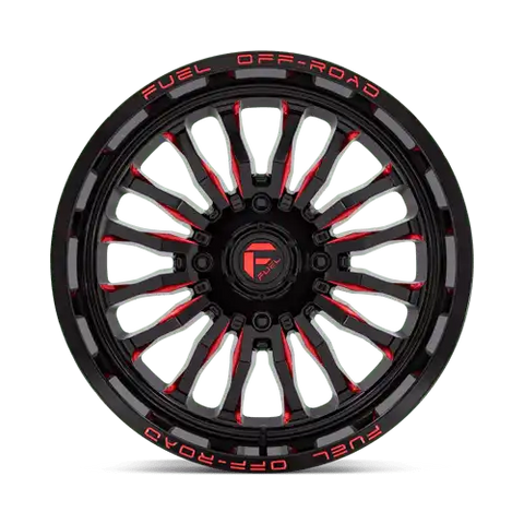 D822 20X7 4X156 G-BLK MILL-RED 13MM