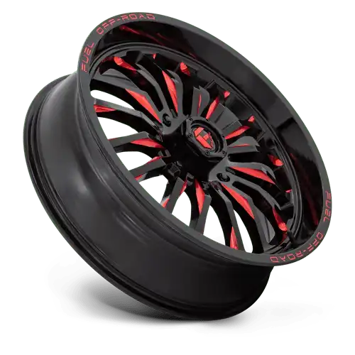 D822 22X7 4X156 G-BLK MILL-RED 13MM