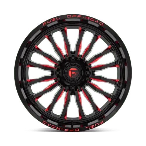 D822 22X7 4X156 G-BLK MILL-RED 13MM