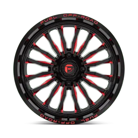 D822 22X7 4X137 G-BLK MILL-RED 13MM