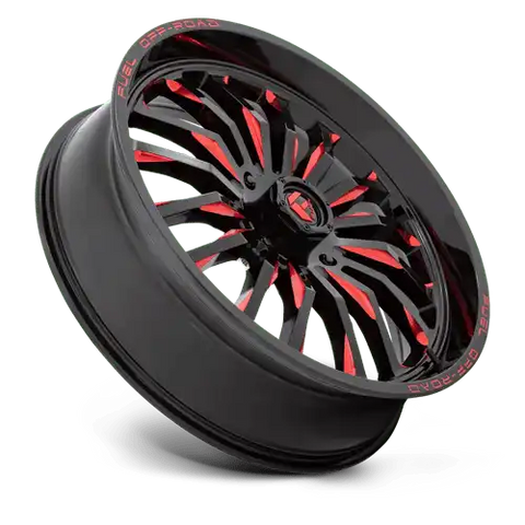 D822 24X7 4X137 G-BLK MILL-RED 13MM