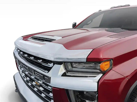 Auto Ventshade (AVS) 622187 - Aeroskin Hood Protector Chrome