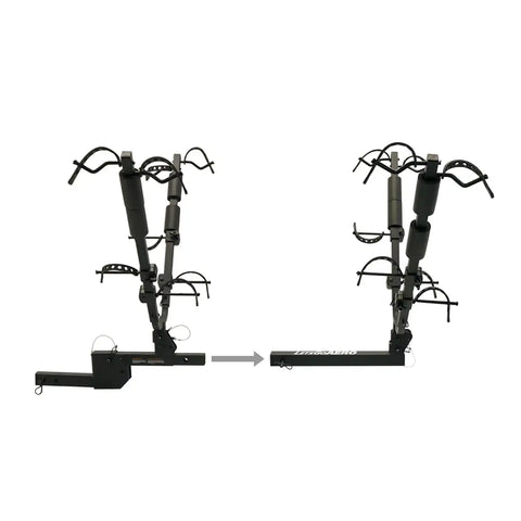 Lets Go Aero BikeWing V4 - Folding Tilt Up 2+2 Four Bike Hitch Rack