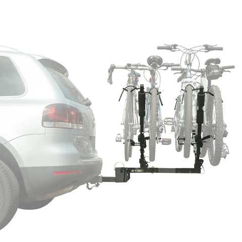 Lets Go Aero BikeWing V4 - Folding Tilt Up 2+2 Four Bike Hitch Rack