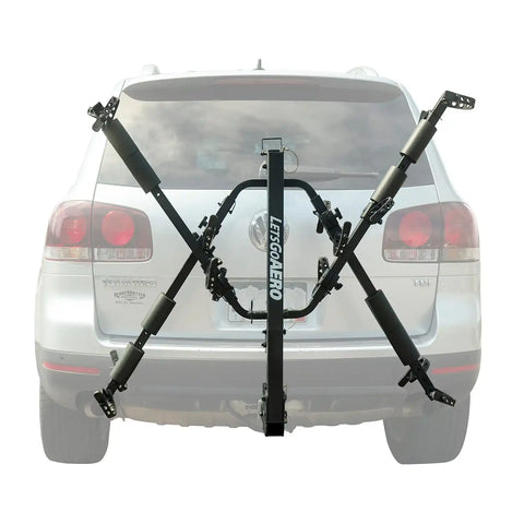Lets Go Aero BikeWing V4 - Folding Tilt Up 2+2 Four Bike Hitch Rack
