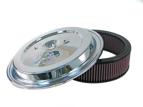 K&N CE-1502 Replacement Air Filter w/Chrome Lid
