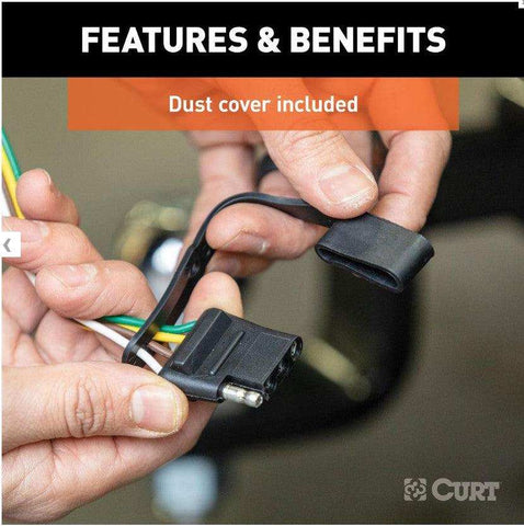 Custom Wiring Harness, 4-Way Flat Output, Select Toyota Corolla Sedan - MyTruckPoint