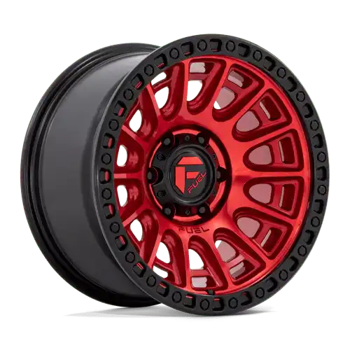D834 17X9 6X5.5 C-RED-BLK-RG -12MM