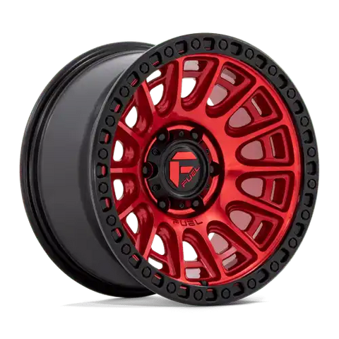 D834 17X9 6X5.5 C-RED-BLK-RG -12MM