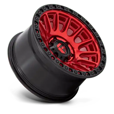 D834 17X9 6X5.5 C-RED-BLK-RG 1MM