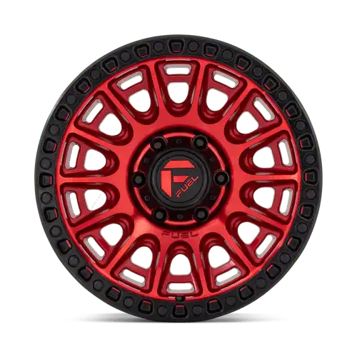 D834 17X9 6X5.5 C-RED-BLK-RG -12MM