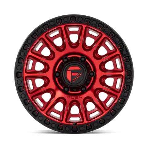 D834 17X9 5X5.0 C-RED-BLK-RG -12MM