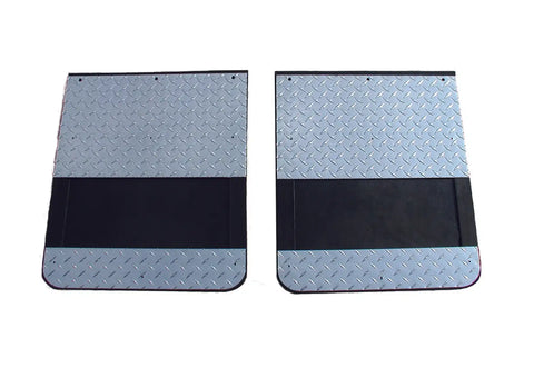 Go Industries D729SET Dual Wheel Diamond Thread Mud Flap Set