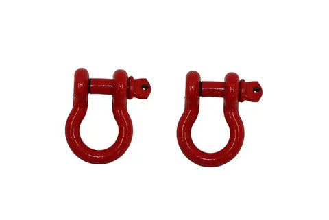 Fishbone Offroad FB21038 - D Ring 3/4 Inch Red 2 Piece Set