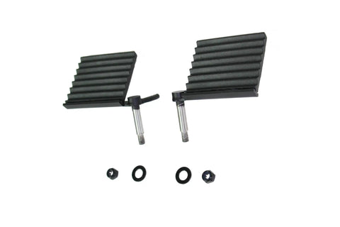 Fishbone Offroad FB21078 - Jeep Foot Peg Set 76-06 CJ YJ TJ Wrangler Gloss Black